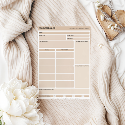 PROJECT PLANNER NOTEPAD